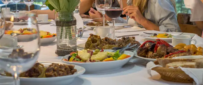 Mesa con platos gallegos